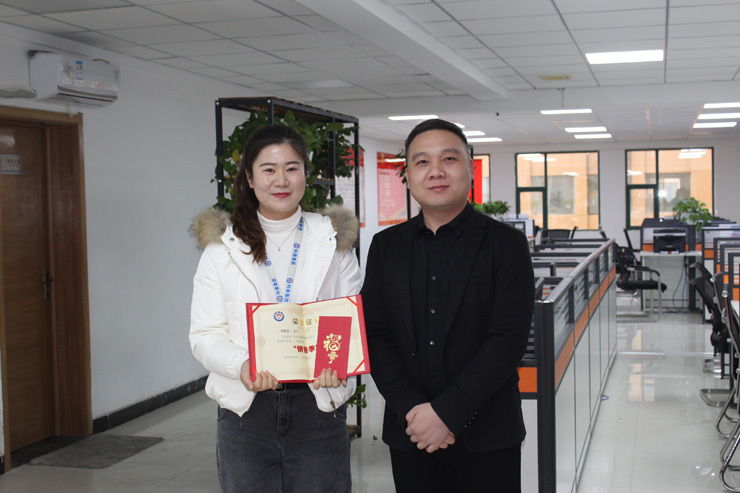 十一月份商務部業(yè)績銷售季軍